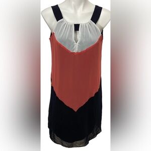 Enfocus Studio Coral, cream , and Black Camisole